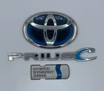 2012 - 2018 Toyota Prius C Blue Hybrid Rear Trunk Side Door Emblem Badge Logo. Fixed Price $44.99.