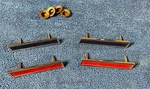 Corvette Fender Emblems - 1961 Nos Set Gm #3779673 3779674 3779675 3779676. Fixed Price $100.00.