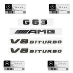 G63 Amg V8 Biturbo Rear Star Emblem Black Badge Combo Set For Mercedes W463 W464. Fixed Price $99.95.