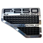 Ford F-250 Super Duty Xlt 2008 2010 Left Fender Emblem 6.8L Triton V10 Oem. Fixed Price $49.99.