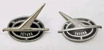 1963 1964 1965 Ford Falcon Futura Roof Pillar Emblem Pair C3DB-62517A56-A. Fixed Price $49.00.