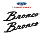 2021-2025 Ford Bronco Oem M-1447-BSGS 9" Gloss Black Script Fender Emblems Pair. Fixed Price $54.95.