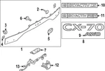 Genuine Mazda Hatch Emblem KRYD-51-780. Fixed Price $22.97.