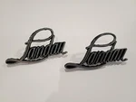 1974-1978 Buick Regal Landau Roof Metal Emblem Badge Ornament Script. Fixed Price $24.99.