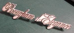 Pair Cadillac Brougham D'elegance Script Logo Emblems - White 7685543 972807. Fixed Price $21.99.