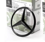 Fit Mercedes Benz Chrome Star Trunk Emblem Badge Mirror Black 2107580058 90MM. Fixed Price $6.96.