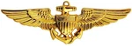 Navy Aviation Wing Badge Naval Aviator Pilot Pin Insignia Gold Plated Usn-avb. Fixed Price $14.99.