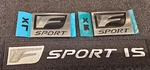 Black / Grey Lexus Oem Factory Fender F-sport Emblem Set Is Series. Fixed Price $82.48.
