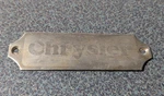 Vintage Metal Chrysler Nameplate Badge Logo Emblem Decal Ornament Rare. Fixed Price $36.95.