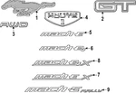 Genuine Ford Hatch Emblem LK9Z-6342528-A. Fixed Price $46.97.