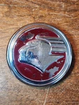 Vintage Oe 1939 Pontiac Six Version Bumper Badge Emblem Silver Streak Deluxe. Fixed Price $85.00.