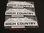 Yoaoo 3PACK Chrome High Country Emblem Badges Door Tailgate With Black. Fixed Price $68.99.