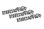 Genuine Gm Silverado High Country Emblems - Black 86539808. Fixed Price $104.97.