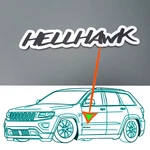 1 White Hellhawk Emblem Fits Jeep Trackhawk Grand Cherokee Door Liftgate Badge. Fixed Price $24.90.