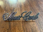 1973 - 1977 Chevrolet Monte Carlo Front Fender Emblem Gm # 14038583. Fixed Price $29.95.