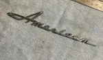 Used Rare Amc Rambler Chrome American Emblem Script 3458092. Fixed Price $149.00.