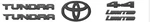 Genuine Toyota 2022 + Tundra Black Emblem Overlays - Limited. Fixed Price $134.40.