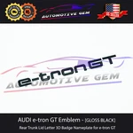 Audi E-tron Gt Emblem Gloss Black Rear Trunk Badge Logo Line Liftgate Etron. Fixed Price $64.99.