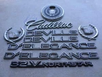 97-02 Cadillac Deville D'elegance Decorative Decal Logo Emblem Ornaments Set. Fixed Price $44.95.