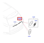 Genuine Range Rover L460 Atlas Rear Name Plate LR154575. Fixed Price $103.10.