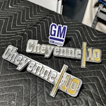 1973-1974 Squarebody C10 Cheyenne Front Fender Emblem Chevy Truck Oem 6273129. Fixed Price $69.95.