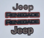 2015-2023 Jeep Renegade Orange/black Rh/lh Front Hood Rear Liftgate Emblem Logo. Fixed Price $67.99.