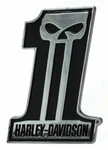 Chroma 41507 Harley Davidson Dark Custom #1 Emblem Decal 3" X 3/4". Fixed Price $18.00.