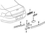2000 - 2005 Chevrolet Impala Ls Trunk Galaxy Silver Emblem Badge Chevy. Fixed Price $16.23.