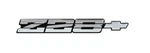 1985-86 Chevrolet Camaro Rear Panel Emblem "Z/28" Silver. Fixed Price $64.59.