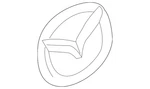 Genuine Mazda Hatch Emblem KB7W-51-731. Fixed Price $25.89.