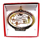 Nations Treasures Kentucky State Ornament Brass Travel Souvenir. Fixed Price $14.25.