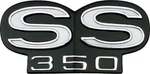 1967 Ss 350 Grill Emblem With Backing Plate. Fixed Price $42.99.
