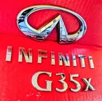 2008-2013 Infiniti G35X Sedan Rear Gate Lid Emblem Badge Adhesive Included. Fixed Price $31.88.