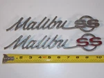 Pair Vtg 1965 Malibu Ss Chevrolet Car Vehicle Quarter Panel Emblem Badge 4477687. Fixed Price $59.00.