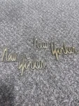 1963 64 Chrysler New Yorker Gold Script Emblems 2255082, 2255083 Used Set Of. Fixed Price $100.00.