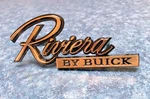 1979-84 Riviera By Buick Gold Metal Emblem Script 4.5" 1262513-T 1261386-B Exc. Fixed Price $38.95.