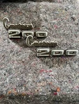 Vtg Chrome Custom 200 Nameplate Emblems 1972-1976 Dodge Trucks #3495675. Fixed Price $70.00.