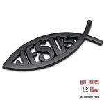 1PACK Jesus Fish Emblem Aluminum Alloy Badges Decals For Lord Christian Black. Fixed Price $8.95.