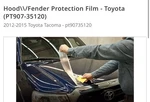 2012-2015 Toyota Tacoma PT90735120 Hood /fender Protection Film. Fixed Price $159.99.