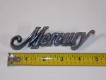 Vtg 74 75 76 77 Mercury Car Vehicle Trunk Emblem Badge Script Oem 6242550-AA. Fixed Price $19.00.