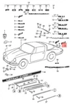 Genuine Porsche 911 912 Inscription 90255930523. Fixed Price $114.22.