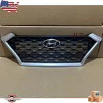 Fits 2019-2021 Hyundai Tucson Front Bumper Upper Black & Silver Grille Emblem. Fixed Price $150.55.