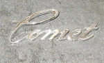 1973 1974 1975 Mercury Gt Orig Front Fender 'comet' Script Emblem. Fixed Price $39.00.