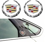 New 2X For Cadillac Fender Badge Marker Door Emblem Car Decoration Sport V. Fixed Price $19.99.