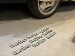 Genuine Saab 900 Turbo Badge Metal Oem Trunk Deck Lid. Fixed Price $36.29.