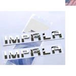 Durable 2-PACK Abs Impala Emblems Classic Chrome 3D Badges For Seamless Fit. Fixed Price $58.49.