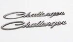Lot Of 2 1970-1974 Dodge Challenger Script Emblems Without Pins. Fixed Price $39.55.