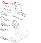 T2R13866 Front R-badge Retainer Plate Jaguar F-type. Fixed Price $38.16.