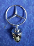 Chrome Mercedes- Benz Grille Hood Ornament Logo A2969 FRIEF18. Fixed Price $39.95.