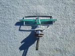 1977-79 Ford Thunderbird Hood Ornament Base Green Acrylic Center. Fixed Price $400.00.